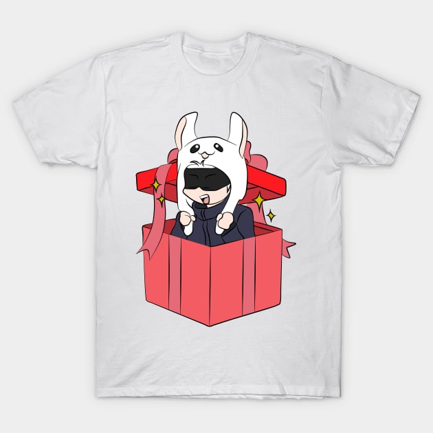 Merry Christmas_Gojo_anime_MAnga T-Shirt by Infinirish